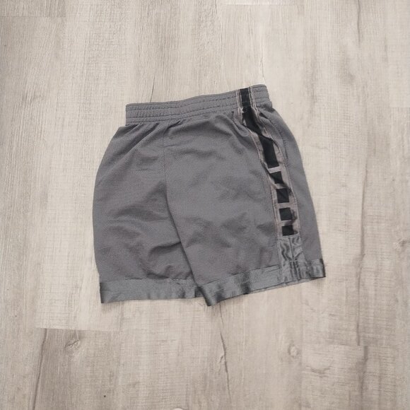 Nike Elite Stripe Short Basketball Dazzle Shorts Dri Fit Gray Large Boys - Picture 2 of 3